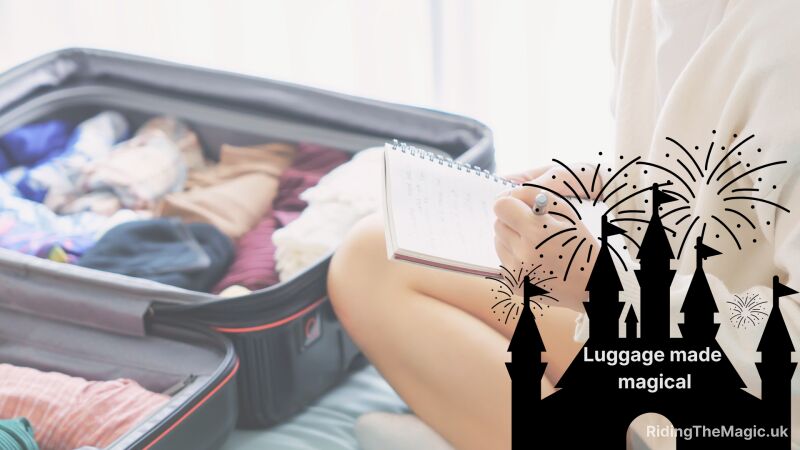 A woman packing her suitcase for a trip to Disney World