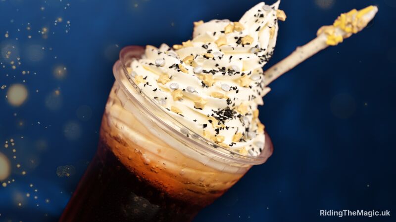 A cup of coffee with whipped cream and chocolate sprinkles on top