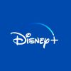 Disney+ logo on a blue background.