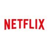 Red Netflix logo on a white background.