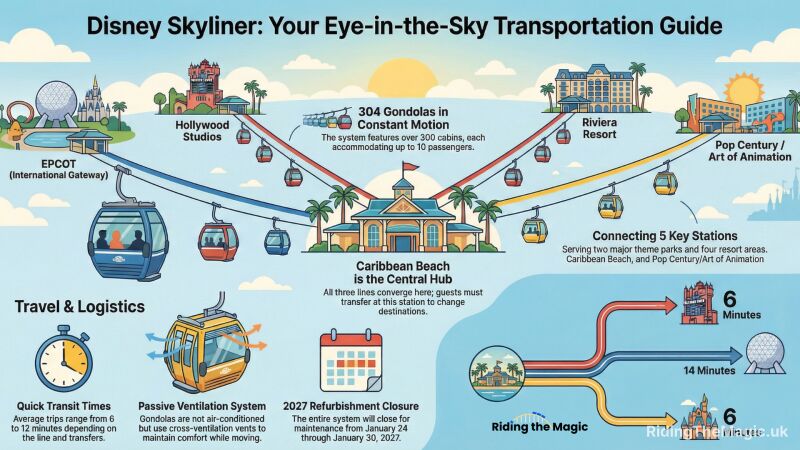 Disney Skyliner: Your Eye-in-the-Sky Transportation Guide