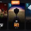 Three posters for the top 10 movies in the UK today